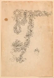 Entwurf für Halskette und Ohrring